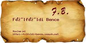 Fölföldi Bence névjegykártya